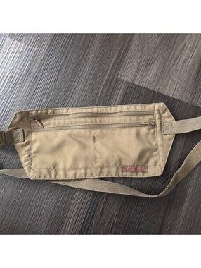Rick Steves Minimalist Canvas Zipper Civita Money Belt Hip Travel Waist 28-36